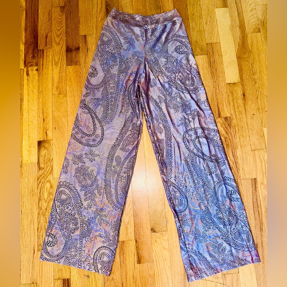 Vintage Shimmery Paisley Pants